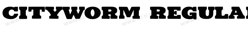 Cityworm Regular字体转换